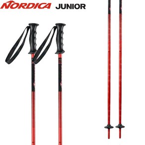 노르디카 주니어 아동스키폴 JUNIOR POLE_BLK/RED, 1개