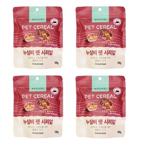 누심비 고양이 간식 비스켓 과자 캣간식 캣칩 건식, 4개, 100g, 시리얼(참치)