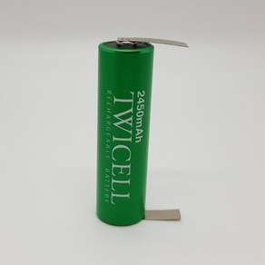 FDK 트와이셀 1.2V AA 2450mAh 니켈수소 Ni-MH 단자타입 면도기 이발기 바리깡 클리퍼 충전지 브라운 필립스 파나소닉 리필배터리 충전배터리, 1개, 1개입