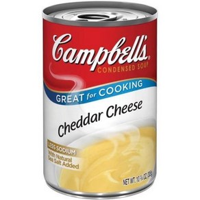 Campbell's Condensed Chedda Cheese Soup 10.75oz Can (Pack o Campbell's 농축 체다 치즈 수프 10.75oz 캔(6팩, 304g, 6개