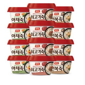 양반 쇠고기죽285gx4개+야채죽285gx4개+전복죽285gx4개(총12개), 1세트, 285g