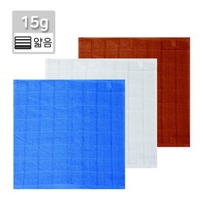 15 물수건(24x24cm 15g) 주방 업소 식당 면 물수건 다용도 순면 빨아쓰는 행주 걸레, 1개