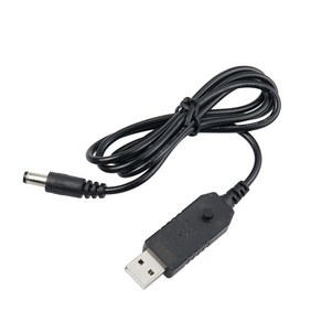 Coms USB DC 전원 승압 케이블 5V to 5V 9V 12V 1M IH748