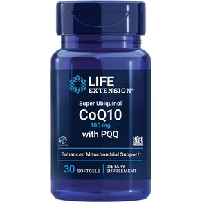 Life Extension Supe Ubiquinol CoQ10 with PQQ 라이프익스텐션 슈퍼 유비퀴놀 코큐텐 30캡슐, 30정, 1개