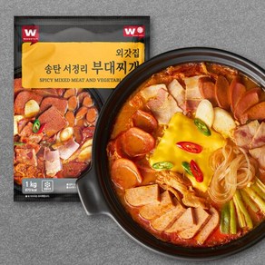 [외갓집] 다섯가지 햄과 소시지 송탄 서정리 부대찌개 1kg x 3팩