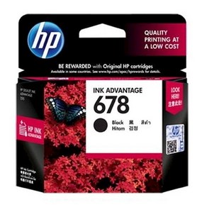 HP 678 정품잉크, 검정(CZ107AA), 1개