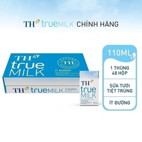 베트남 TH true MILK 트루밀크 저당 멸균 우유 110ml x 48팩