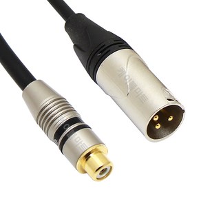 케이블마트 MACK HA32 RCA(암)-캐논 XLR (숫) 오디오 변환 케이블 스피커 앰프 믹서 음향 연결선, 30Cm, HA32 RCA-캐논