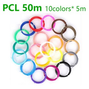 3d 펜용 필라멘트 1.75mm 20/ 색 브릴리언트 컬러 ABS PLA/ 무취 안전 플라스틱 프린트, 01 빠른, 02 PCL50M