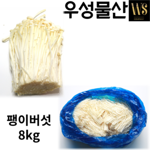 신선야채 팽이버섯 벌크포장 8kg, 2kg, 4개