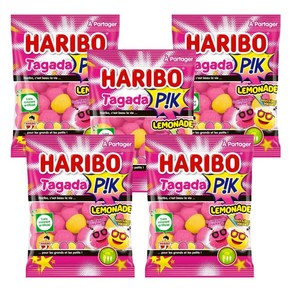 하리보젤리 사우어 타가다 레모네이드, 100g, 5개