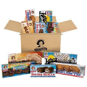 Little Debbie Vaiety Pack 지브라 케이크s Cosmic 브라운ies 꿀 Buns 오트밀 Ceme 파이s Swiss Rolls (1 Box Each), 1개