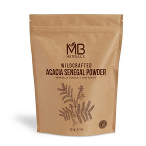 MB Hebals Acacia Gum Powde 227 Gam (8 oz / 1/2 MB Hebals 아카시아 검 분말 227 그램(8 온스 / 1/2 파운드)  자연산, 226g, 1개