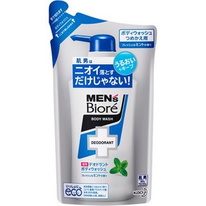 카오 MENs Bioe 맨즈 비오레 데오드란트 바디 워시 프레쉬한 민트향[리필용 380ml] 남성용, 1개, 380ml