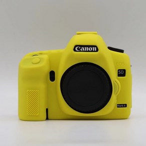 실리콘 피부 보호 커버는 캐논 EOS 5D Mak II 2 5D2 동체 단역 디지털 카메라 5DII, 04 YELLOW, 1개