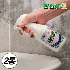 곰팡이제거제 한번애 (500ml) 벽지 욕실 화장실 베란다 세탁실 창틀 타일 실리콘 곰팡이, 500ml, 2개