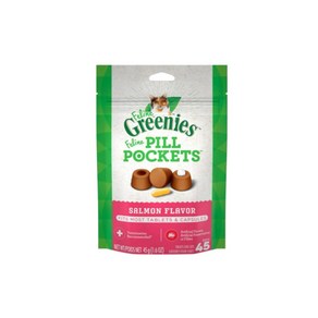 그리니즈 고양이 필포켓 연어 알약캡슐 45g Geenies Pockets, 1개