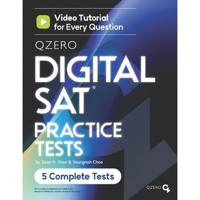 (영문도서) QZeo DIGITAL SAT Pactice Tests: Video Tutoial fo Evey Question Papeback, Lmac30, English, 9791198789600