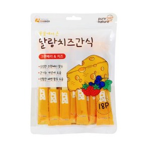 강아지 말랑치즈 크랜베리 18개입 1P 소프트 간식 (WD7922F)