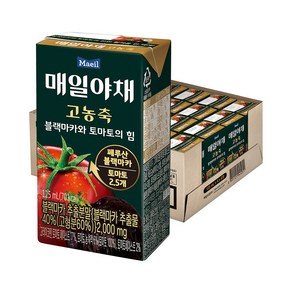 매일야채 고농축 블랙마카와 토마토의 힘, 125ml, 24개