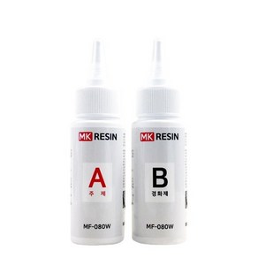 레진 120g 무발포 경질 화이트 복제용 몰드용 폴리 우레탄 MF-080W, 1개