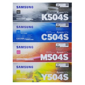 삼성정품토너(CLT-K504S+C504S+M504S+Y504S 4색 세트), 1개, 없음