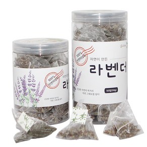 지구마을 삼각티백 허브차 라벤더 허브티백차, 1개, 50개입, 1g