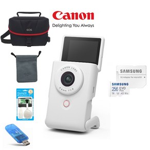 CANON PoweShot V10 핸디캠(화이트)+256GB+정품파우치+정품가방+크리닝킷+리더기 고용량 브이로그 패키지