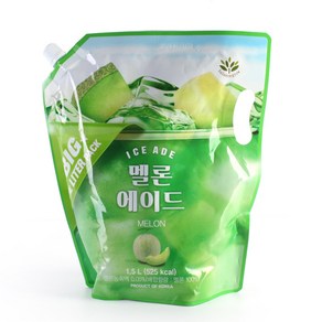 대용량 아이스 파우치 음료 멜론에이드1.5L 탕비실 사무실용, 1개, 1.5L