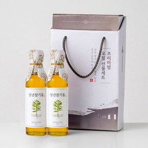 전라도청년 저온압착 청년참기름 180ml+180ml 명절선물세트, 180ml, 2개