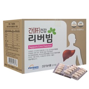 파비스 리버빔-밀크씨슬 밀크시슬 헛개나무 간건강 건조효모 타우린 엽산 엠디효소발효 버섯허브추출물 오미자 비타민C 해조칼슘 판토텐신 산화아연, 1박스, 180정