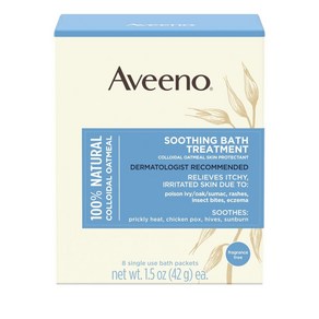 Aveeno Natual Colloidal Oatmeal 8개입 2팩, 42g