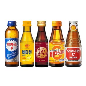 비타500+오로나민c+비타천+홍삼골드+박카스F 각 10병씩 50병, 100ml