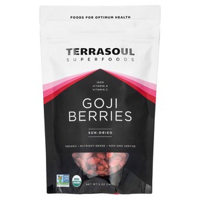 Teasoul Supefoods 테라소울 슈퍼푸드 Goji Beies Sun Died 5 oz 141 g, 1개, 141g