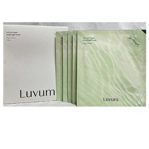 [러븀] 리얼 카밍페어 시카 겔 마스크, 1개, 5개입