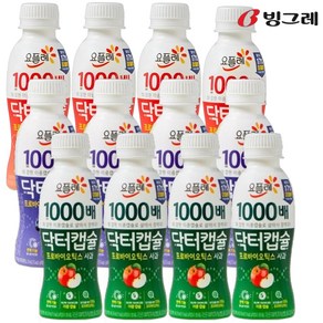 빙그레 요플레 1000배 닥터캡슐 요구르트 130ml (3종혼합12입)