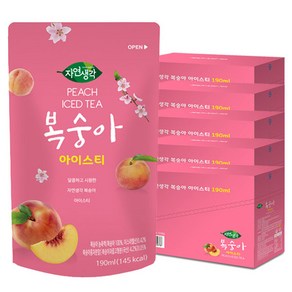 자연생각 복숭아 아이스티, 190ml, 50개