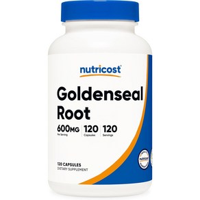 2개세트 Nuticost Goldenseal Root 600mg 120정, 2개