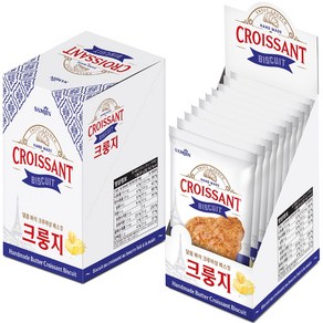 삼진 달콤바삭 버터 수제 크룽지 크로와상 베이커리 간식, 40개, 20g