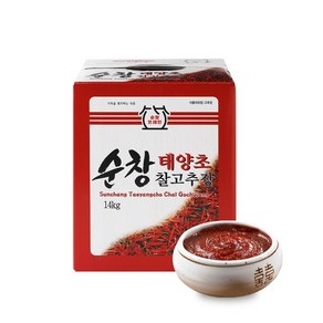 순창 뜨레안 태양초 찰고추장 14kg, 1개