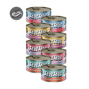 저냥저냥 고양이캔 (1박스/80gx24개) 고양이간식, 24개, 80g, 4종 콤보