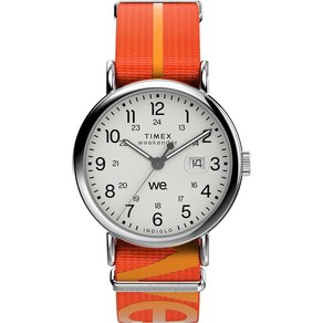 Timex 위켄더 20 캐쥬얼 남성용 손목시계 브라운 40mm 쿼츠 아날로그 레더 스트랩 T2P495