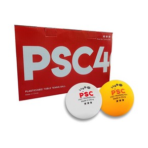 PSC 3성 탁구공 40+ 낱개 1입 ABS플라스틱볼 PSC 1EA, 오렌지_1개