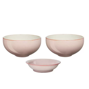 덴비 헤리티지 2인 면기세트 3P  집들이 선물 면기 국수그릇 국수 그릇  Denby Heitage Noodle Bowl Set, 1개