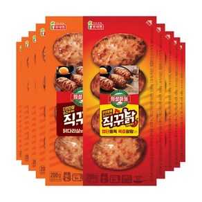 (롯데햄) 의성마늘 직꾸닭 리얼간장 200g x 5개 + 매콤레드 200g x 5개, 1개