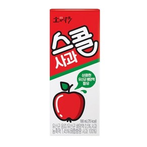 소와나무 스콜 사과 (할인 행사), 48개, 180ml