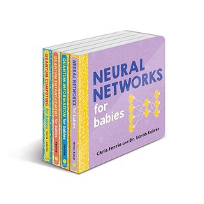 Baby Univesity Quantum Science Boad Book Set: STEM Books fo Toddles about Physics Neual Netwok