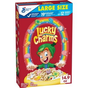 제네럴밀스 럭키 참스 마시멜로 시리얼 (용량옵션) Lucky Charms Original Cereal