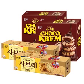 사브레 84g + 사브레 초코그램 204g, 2세트, 288g