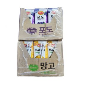 델몬트 포도 + 망고 드링크팩 190ml 각24팩